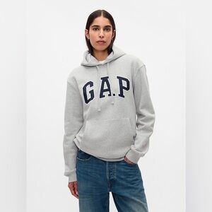 GAP Light Gray Logo XS Hoodie